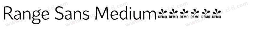 Range Sans Medium字体转换